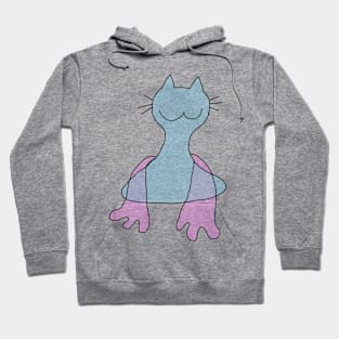 Ghost cat blob Hoodie